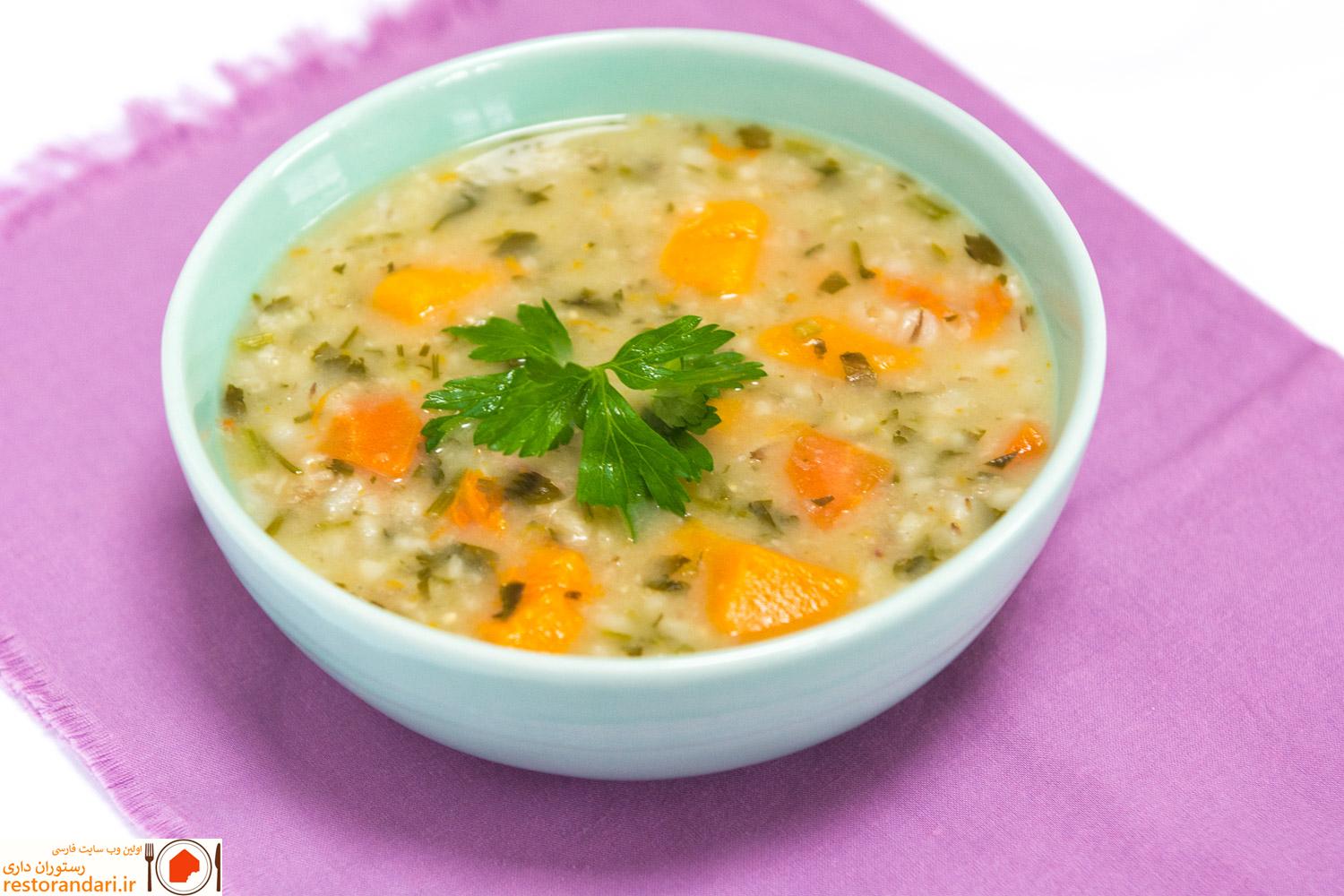 سوپ برای سرماخوردگی | سوپ مرغ و لوبیا